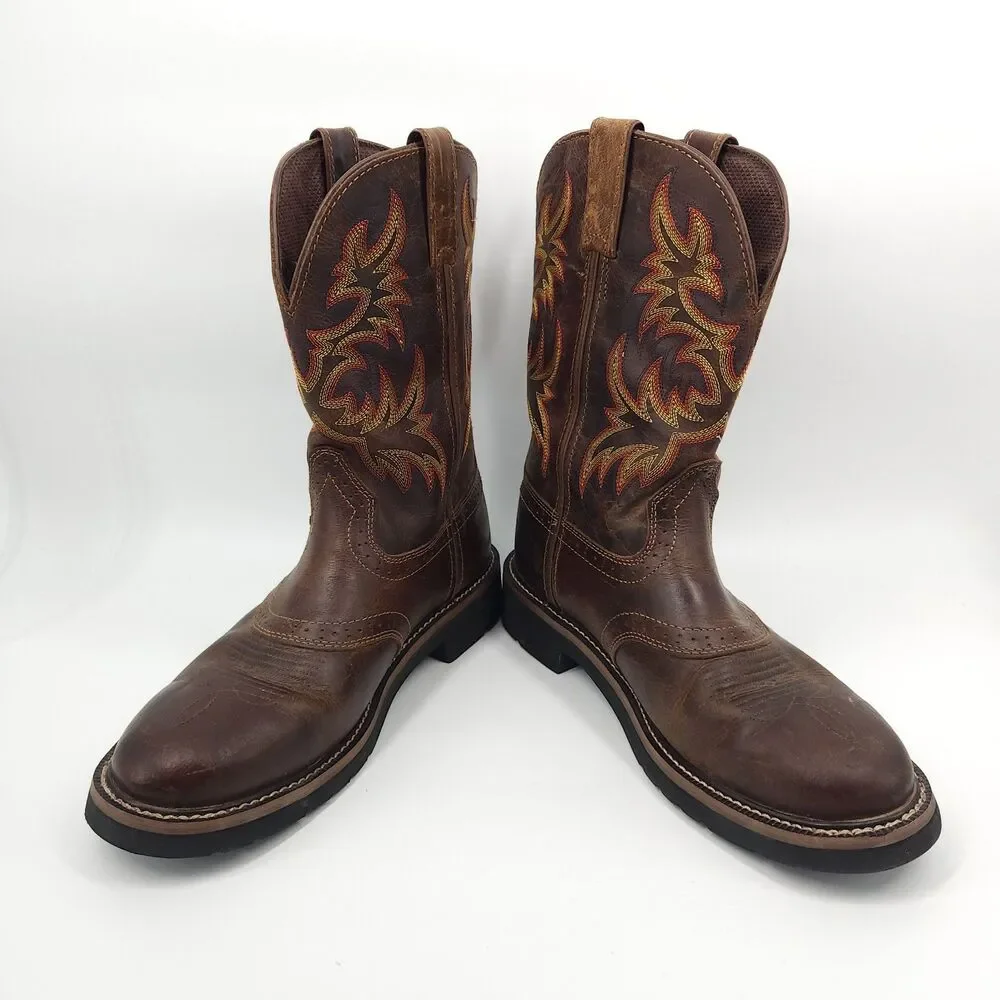 Justin’s Stampede Installer Work Boot Men Size 10.5 D WK4694
